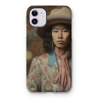 Dorjee - Gay Tibetan Cowboy Iphone Case, 11 / Matte, Phone Case Portrait Person Western Asian-inspired Attire
