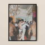 Double Trouble - Stampa artistica vintage Gay Tea Dance / Tela, 12x16’’ / 31x41cm / Cornice nera, Poster Stampe e Opere d'arte visiva, Toby Leon