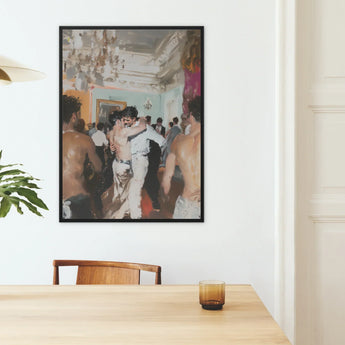 Double Trouble - Vintage Gay Tea Dance Art Print / Canvas, Vintage Gay Tea, Gay Tea Dance, Chandelier Stutters