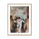 Double Trouble Vintage Gay Tea Dance Art Print, Framed Painting Crowded Dance
