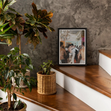 Double Trouble - Vintage Gay Tea Dance Art Print, Framed Painting Crowded Dance