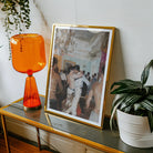 Double Trouble Vintage Gay Tea Dance Art Print, Framed Painting Crowded Room