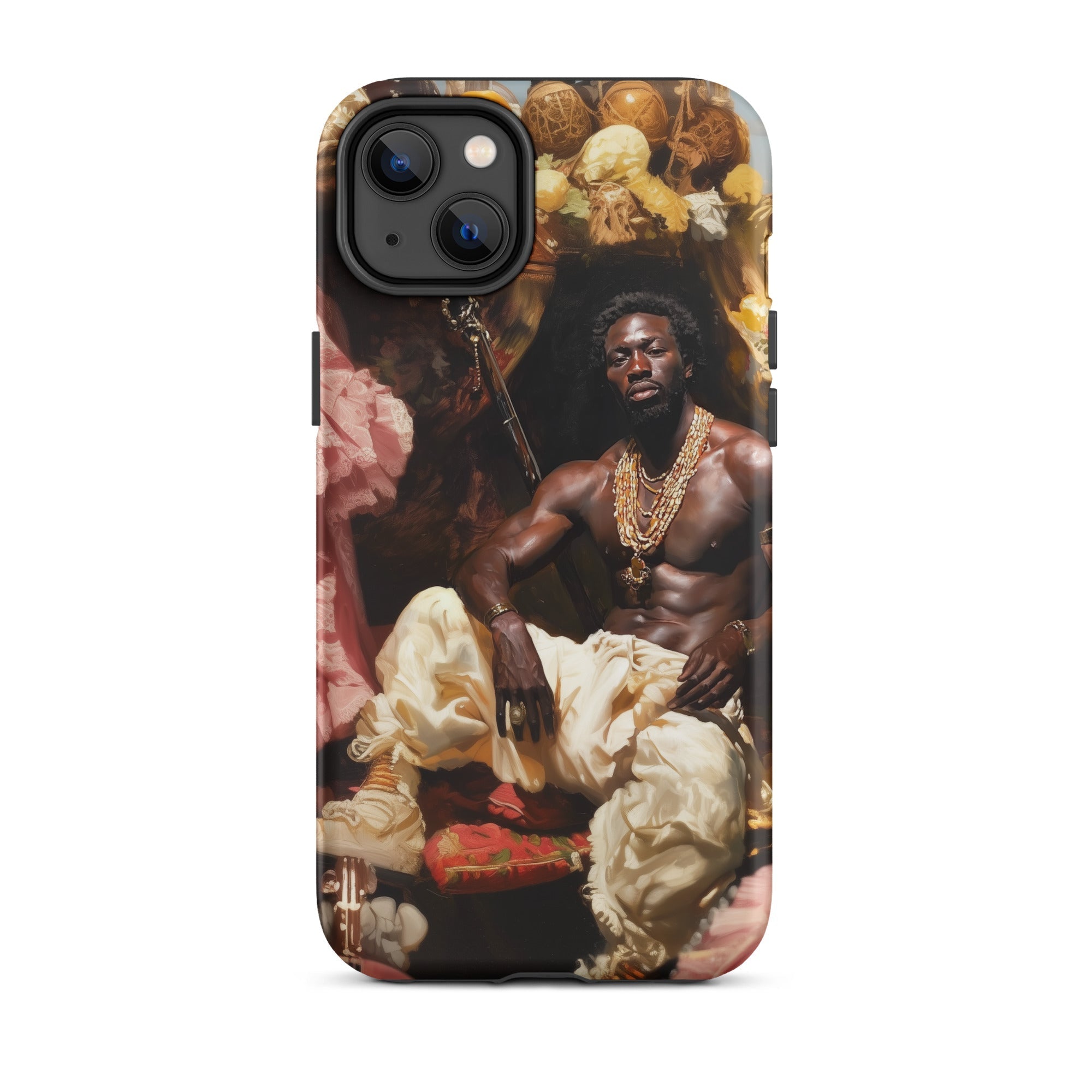 Douglas Black Gay Pirate Art Iphone Case, 14 Plus / Matte, Phone Case Regal Portrait