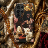 Douglas - Black Gay Pirate Art Phone Case Black Smartphone Case Detailed Golden-toned Portrait Muscular Man Gay Pirate, Pirate Art, Art