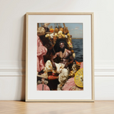 Douglas - Black Gay Pirate Art Print / Canvas, 12x16’’ / 31x41cm / Natural Frame / Matboard, Posters Prints & Visual Artwork, Toby Leon