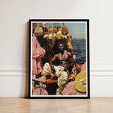 Black-framed Art Print Vibrant Ornate Portrait Man Elaborate Black Gay Pirate, Myth Made Flesh