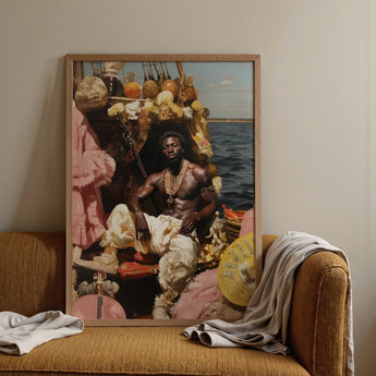 Douglas - Black Gay Pirate Art Print / Canvas, Black Gay Pirate, Myth Made Flesh, Gay Pirate Art