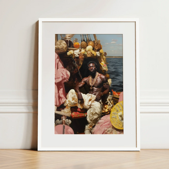 Douglas - Black Gay Pirate Art Print / Canvas, Black Gay Pirate, Myth Made Flesh, Gay Pirate Art