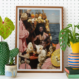 Douglas - Black Gay Pirate Art Print, Framed Photograph Person Adorned Jewelry Among Decorative Items