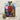 Vibrant Stylized Painting Three Men Colorful Attire Golden Marsden Hartley, Plants, Fishermen, Shoulder, Carved Weathervane Silhouettes,
