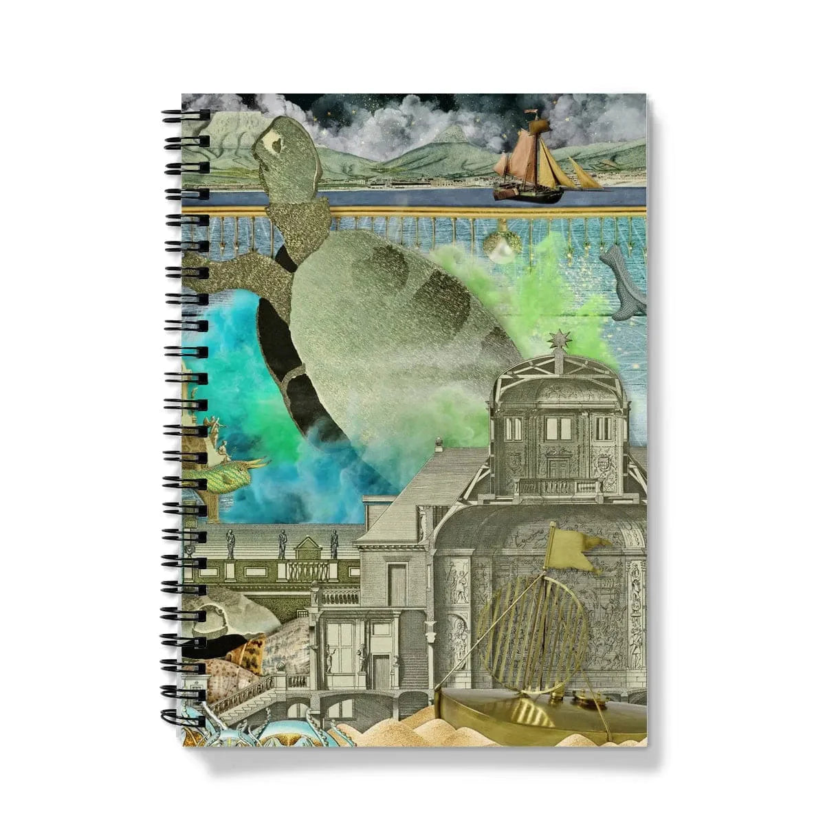 Down Where It’s Wetter Part 3 Notebook - A5 - Graph Paper - Notebooks & Notepads - Aesthetic Art