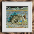 Down where It’s Wetter Pt 2 - Sea Creature Collage Art Print Posters Prints & Visual Artwork