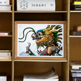 Drag Racer - Vietnamese Dragon Mosaic Art Print / Canvas, Vietnamese Dragon Mosaic, Dragon Mosaic Art, Behold Drag Racer
