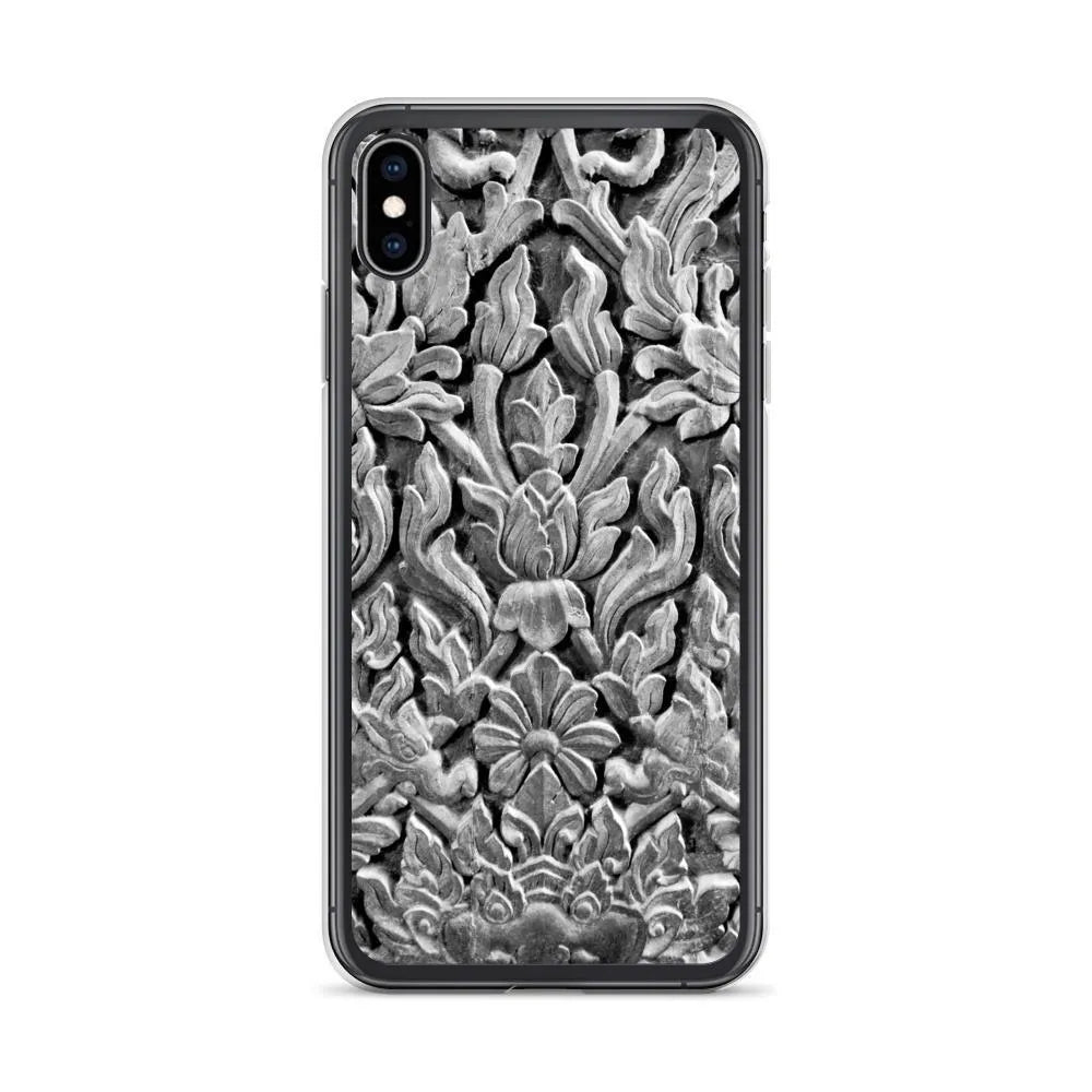 Dragon’s Den Pattern Iphone Case - Black And White - Iphone Xs Max - Mobile Phone Cases - Aesthetic Art