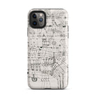 Drawing Knotted in the Manner of a Net Paul Klee Iphone Case, 11 Pro Max / Matte, Phone Case Abstract Line Art