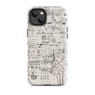 Drawing Knotted in the Manner of a Net Paul Klee Iphone Case, 14 Plus / Matte, Phone Case Abstract Black White Design