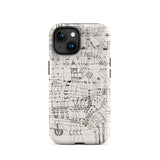 Drawing Knotted in the Manner of a Net - Paul Klee Iphone Case, 15 / Matte, Phone Case Abstract Black White Design