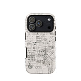 Drawing Knotted in the Manner of a Net - Paul Klee Phone Case Iphone 17 Pro / Matte Iphone 12 Pro Max Case Black White Circuit Paul Klee