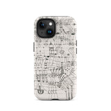 Drawing Knotted in the Manner of a Net - Paul Klee Phone Case Iphone 15 / Matte Phone Case Abstract Black White Design Paul Klee Iphone,