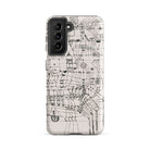 Drawing Knotted in the Manner of a Net Paul Klee Samsung Case, Galaxy S21 Fe / Matte, White Smartphone Case Black Line Art Design