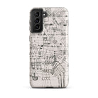 Drawing Knotted in the Manner of a Net Paul Klee Samsung Case, Galaxy S21 Plus / Matte, White Smartphone Case Intricate Black Line Art