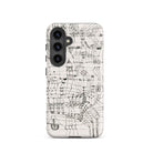 Drawing Knotted in the Manner of a Net Paul Klee Samsung Case, Galaxy S24 / Matte, White Phone Case Black Line Art Design