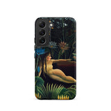 The Dream - Henri Rousseau Phone Case Samsung Galaxy S22 / Matte Phone Case Detailed Dark-toned Illustration Nude Woman Among Inside Henri