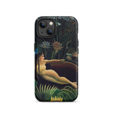 The Dream - Henri Rousseau Phone Case Iphone 13 / Matte Phone Case Detailed Illustration Nude Woman Lush Dark Inside Henri Rousseau’s,