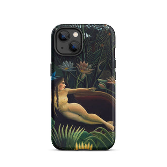 The Dream - Henri Rousseau Phone Case Iphone 13 / Matte Phone Case Detailed Illustration Nude Woman Lush Dark Inside Henri Rousseau’s,