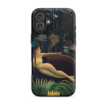 The Dream - Henri Rousseau Phone Case Iphone 16 Plus / Matte Phone Case Detailed Illustration Nude Woman Lush Dark Inside Henri Rousseau’s,