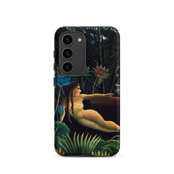 The Dream - Henri Rousseau Phone Case Samsung Galaxy S23 / Matte Phone Case Nude Woman Lush Dark Green Foliage Inside Henri Rousseau’s,