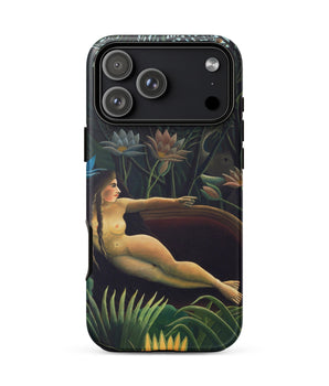 Iphone 17 Pro Max / Matte the Dream - Henri Rousseau Phone Case Inside Rousseau’s, Final Exhibition Piece, Pale Moon Hangs