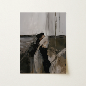 Dripping - Surreal Gay Couple Art Print / Canvas, 12x16’’ / 31x41cm / Unframed / no Border, Posters Prints & Visual Artwork, Toby Leon