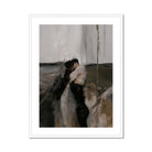 Dripping Surreal Latino Gay Couple Art Print, Framed Abstract Painting Figures