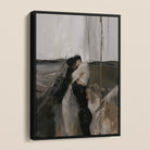 Dripping - Surreal Mexican Gay Couple Framed Canvas, Framed Abstract Painting Two Figures