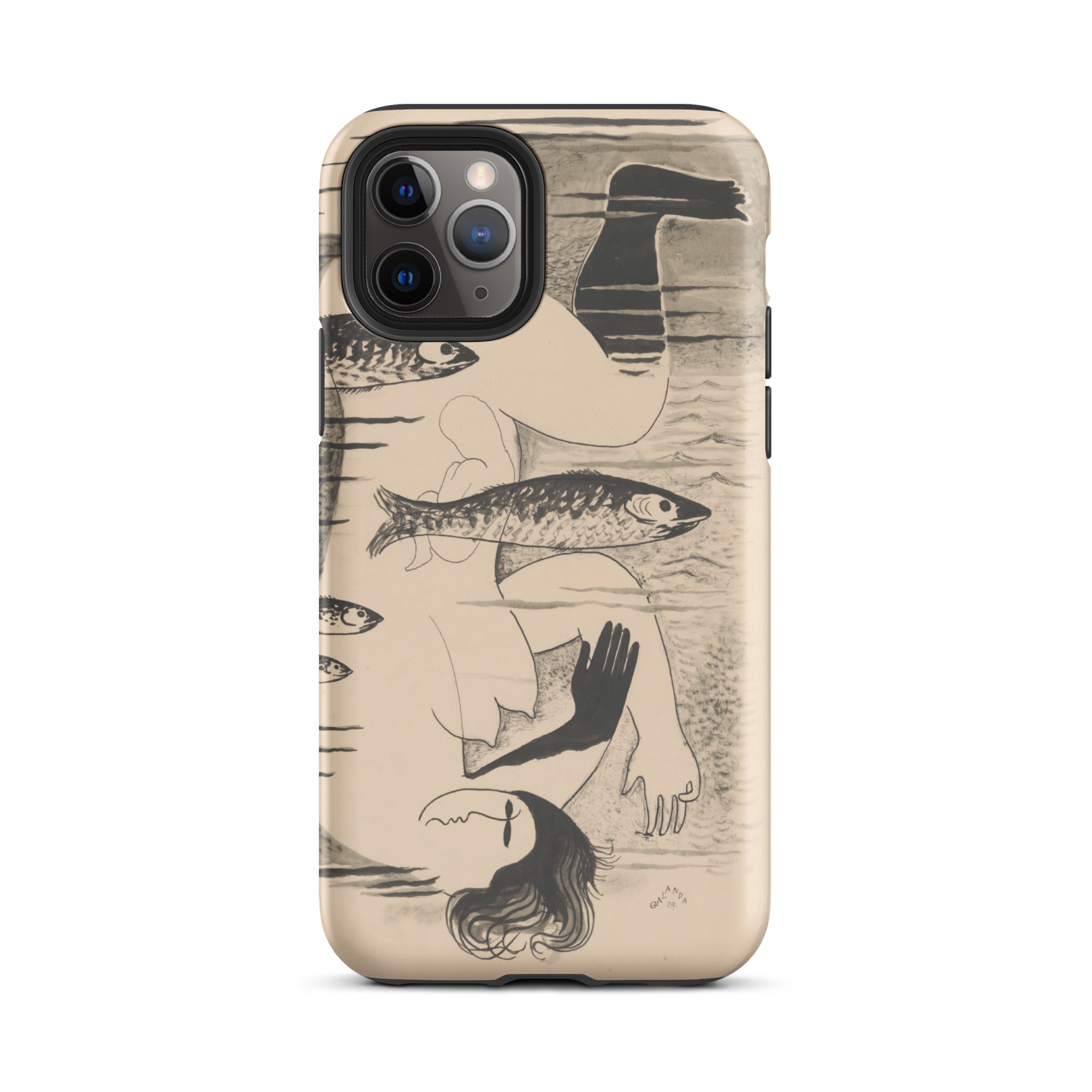Drowned Mikulas Galanda Iphone Case, 11 Pro / Matte, Artistic Phone Case