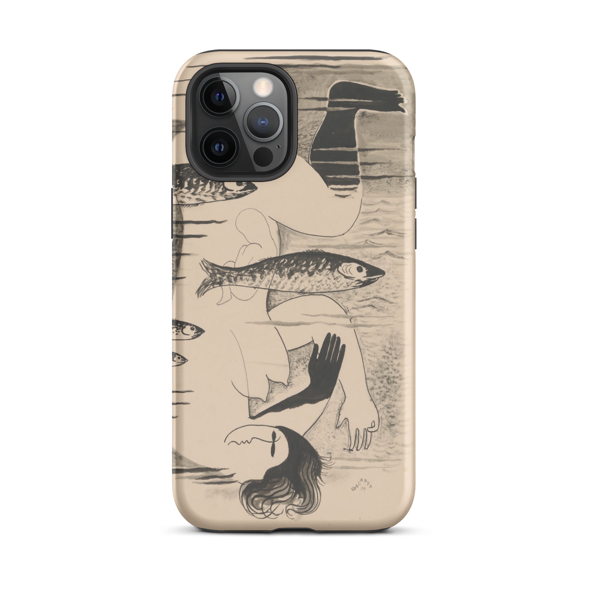Drowned Mikulas Galanda Iphone Case, 12 Pro Max / Matte, Artistic Phone Case