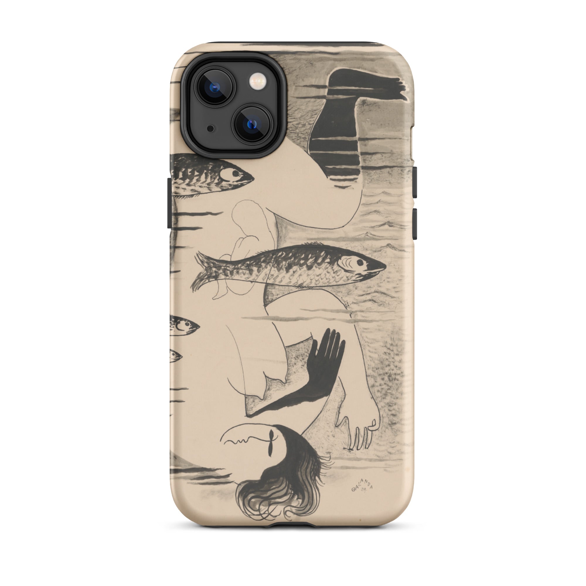 Drowned Mikulas Galanda Iphone Case, 14 Plus / Matte, Phone Case Surrealist Art