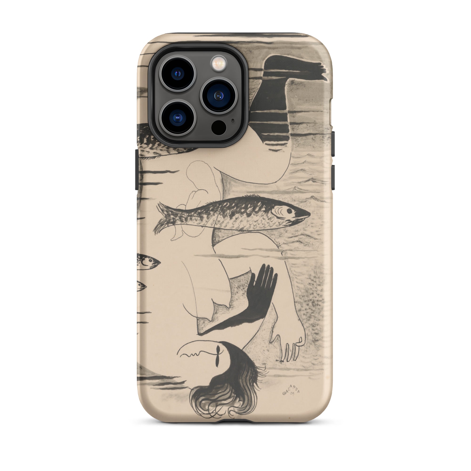 Drowned Mikulas Galanda Iphone Case, 14 Pro Max / Matte, Iphone Case Picasso Style Art