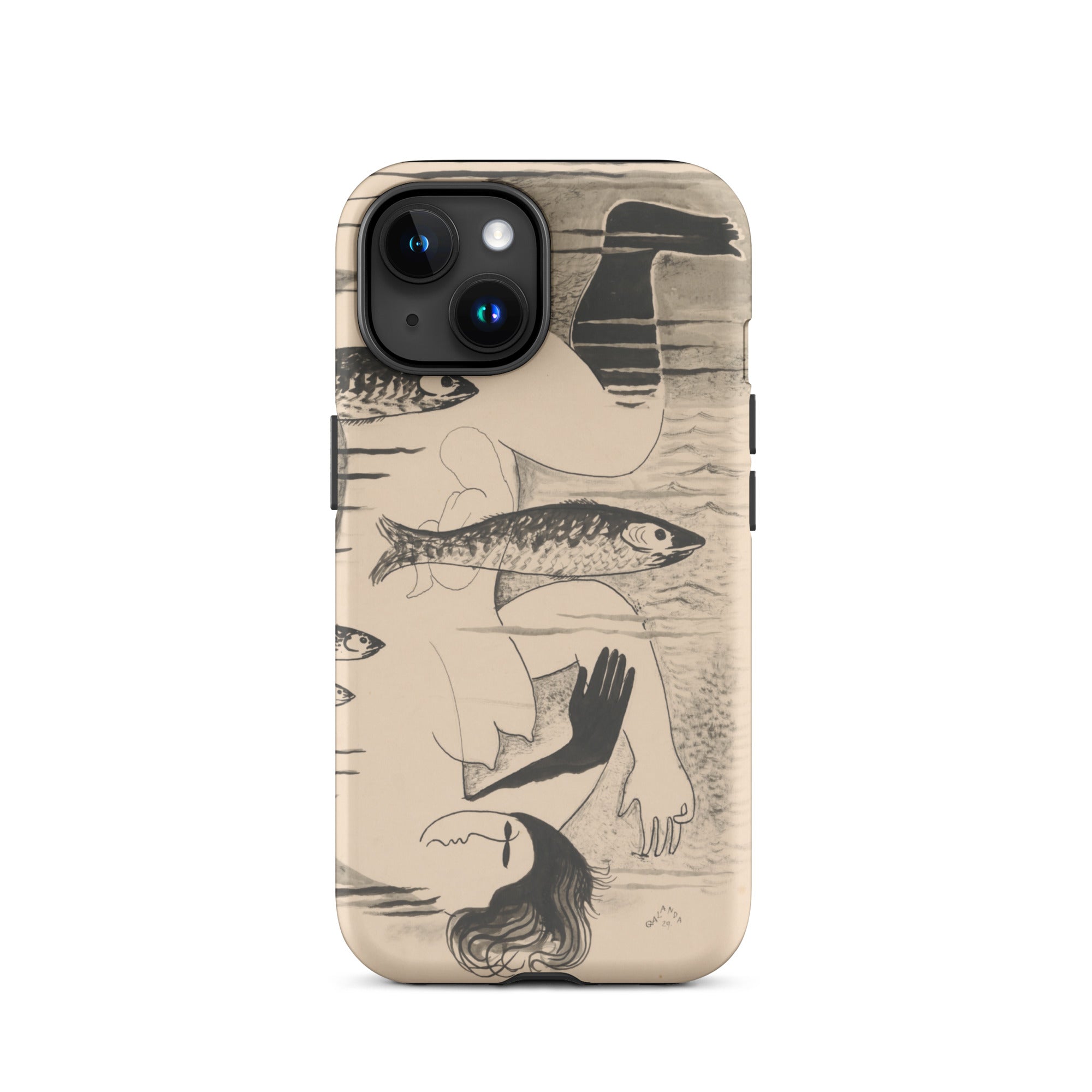 Drowned Mikulas Galanda Iphone Case, 15 / Matte, Phone Case Surrealist Design