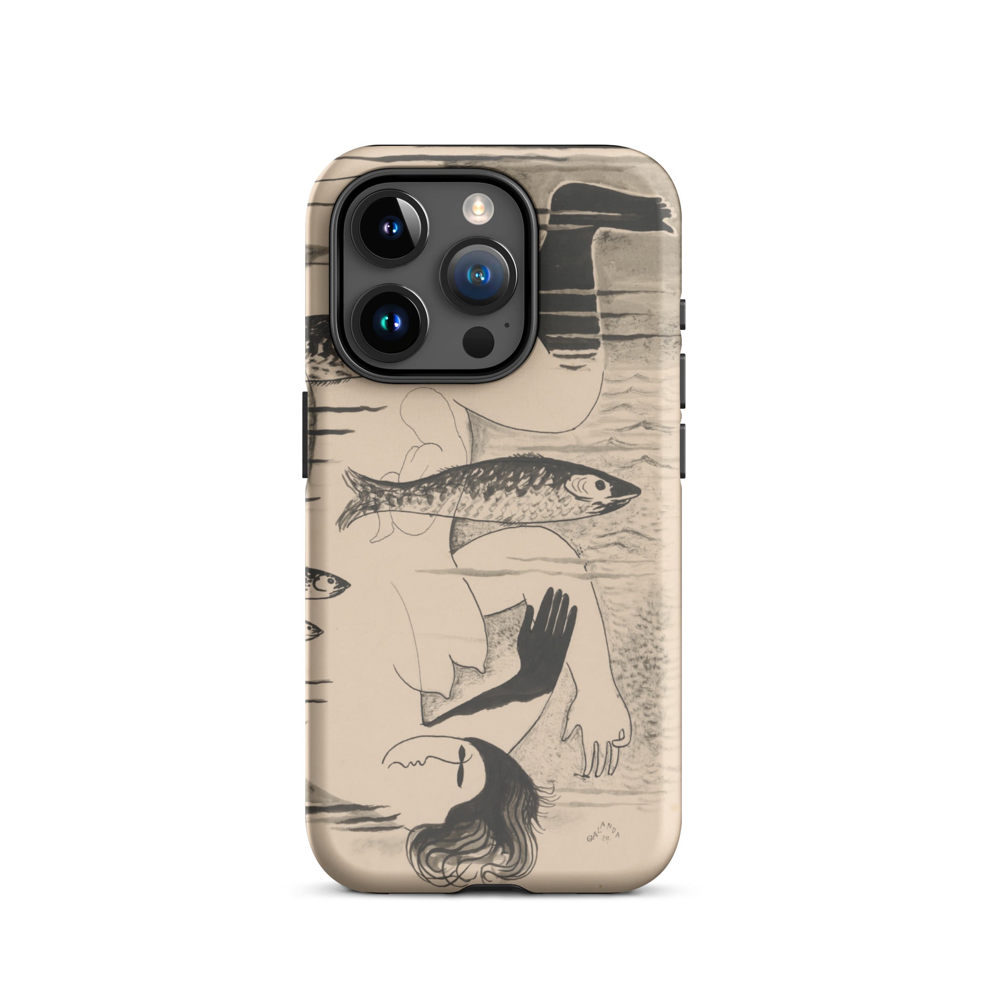 Drowned Mikulas Galanda Iphone Case, 15 Pro / Matte, Phone Case Picasso Style Art