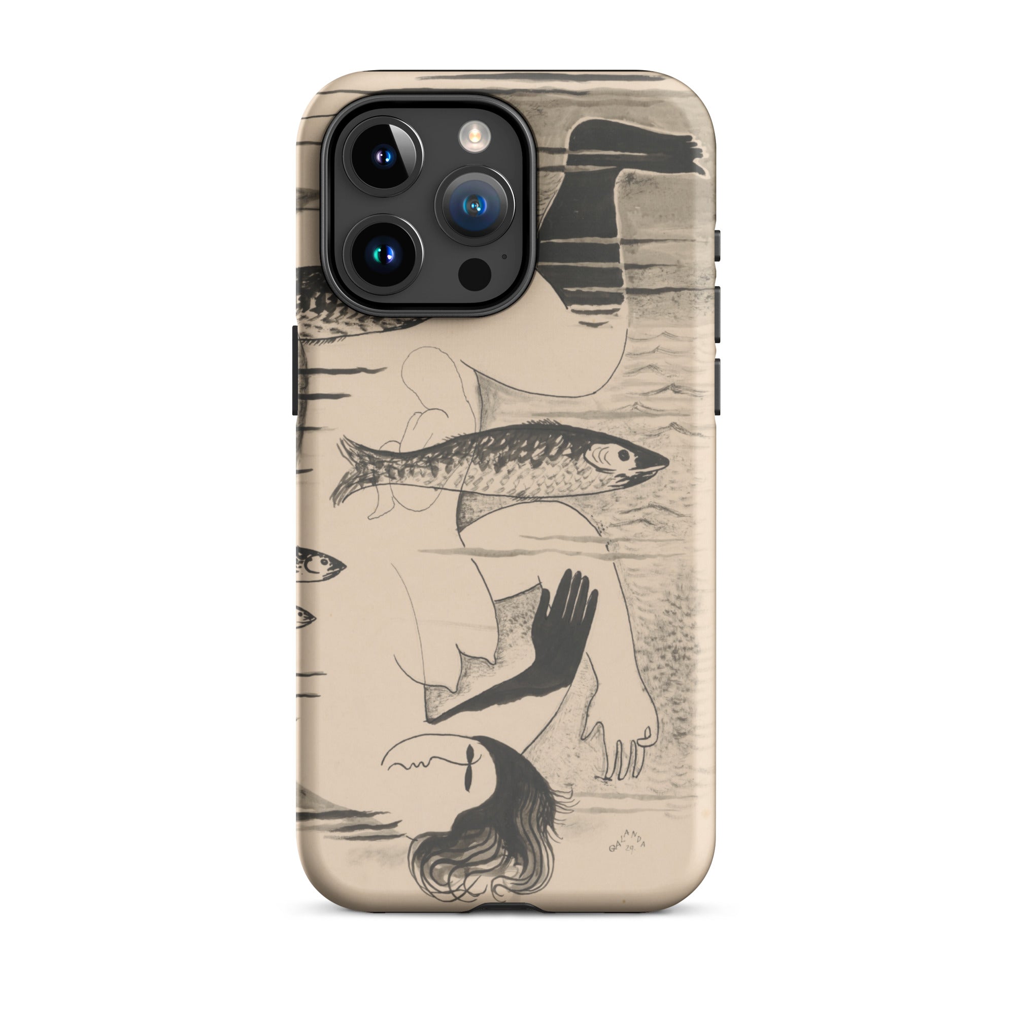 Drowned Mikulas Galanda Iphone Case, 15 Pro Max / Matte, Artistic Phone Case