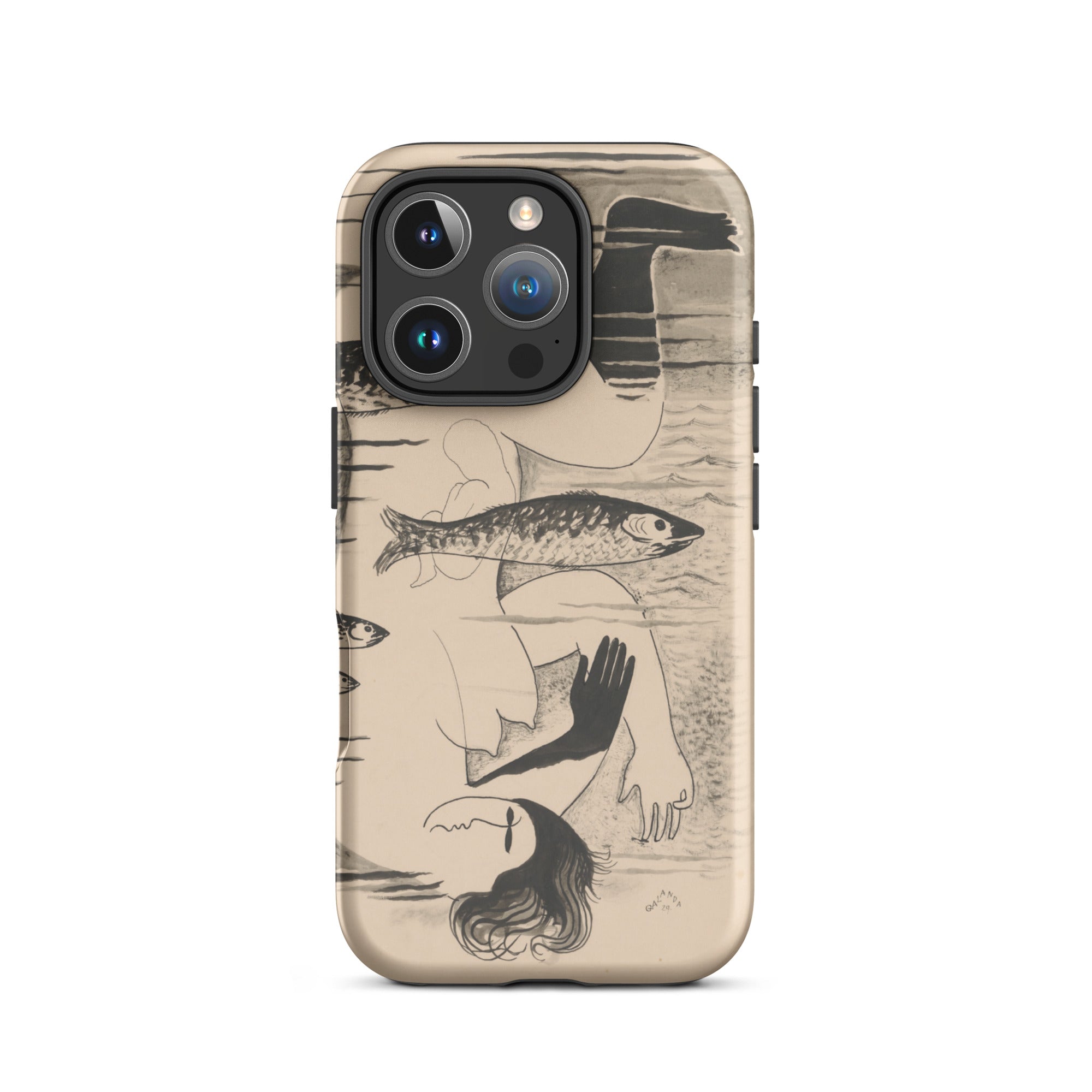 Drowned Mikulas Galanda Iphone Case, 16 Pro / Matte, Phone Case Artistic Design