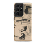 Drowned - Mikulas Galanda Samsung Case, Galaxy S21 Ultra / Matte, Phone Case Abstract Art Figure Fish
