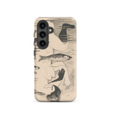 Drowned - Mikulas Galanda Samsung Case, Galaxy S24 / Matte, Beige Smartphone Case Abstract Art Design