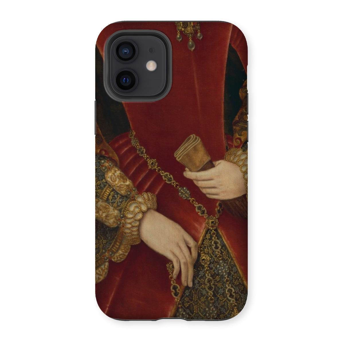 Duchess of Norfolk - Hans Eworth Iphone Case, 12 / Matte, Phone Case Portrait Person Red Clothing