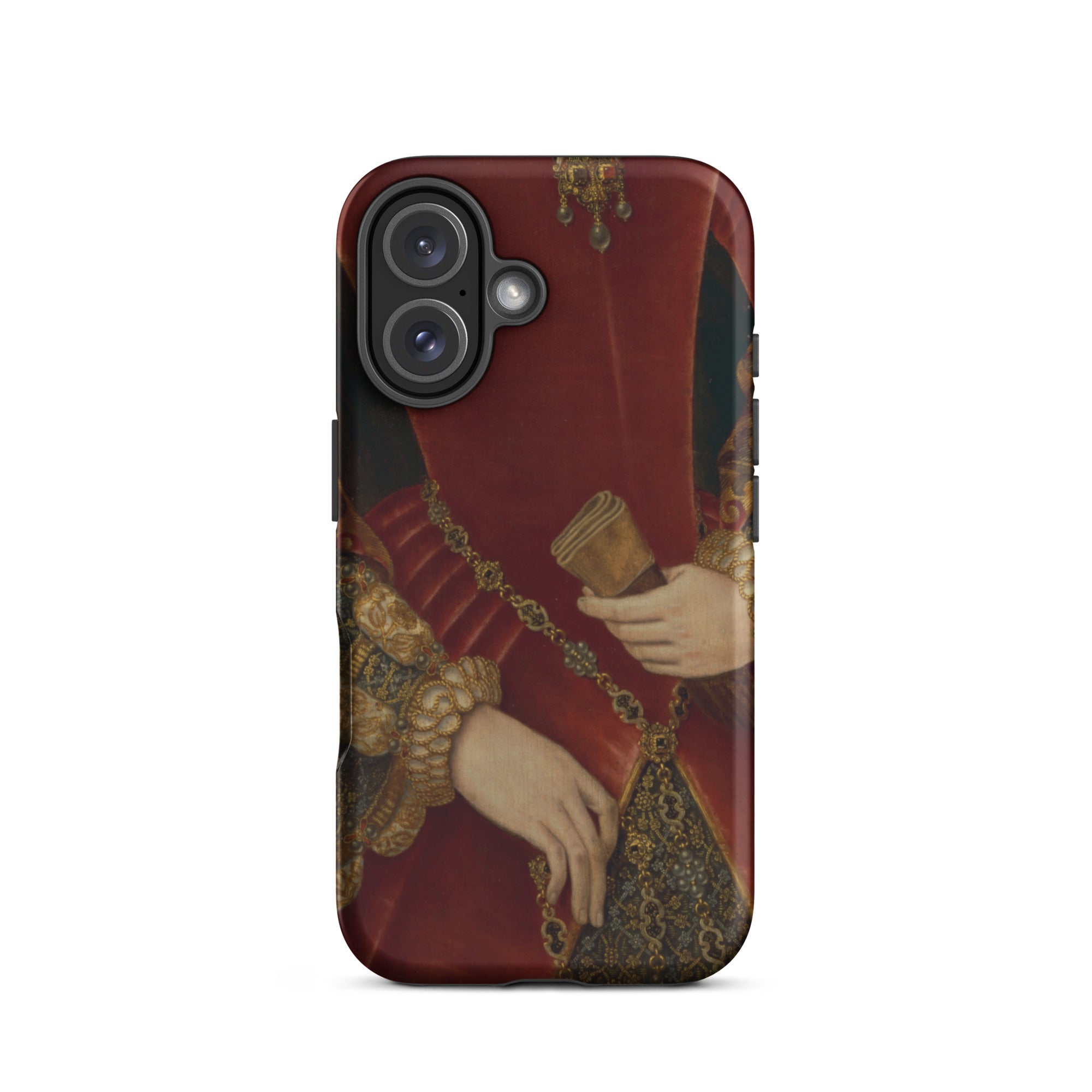 Duchess of Norfolk - Hans Eworth Iphone Case, 16 / Matte, Red Gold Phone Case