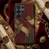 Duchess of Norfolk - Hans Eworth Phone Case Red Gold Ornate Phone Case Classical Painting Hand Hans Eworth, Tudor Portrait, Velvet Threat