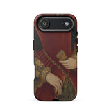 Duchess of Norfolk - Hans Eworth Phone Case Iphone 17 Air / Matte Red Gold Phone Case Renaissance-style Design Musician Lute Hans Eworth,