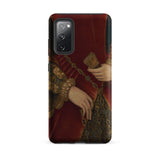 Duchess of Norfolk - Hans Eworth Samsung Case, Galaxy S20 Fe / Matte, Phone Case Renaissance-style Portrait Red Garment Gold